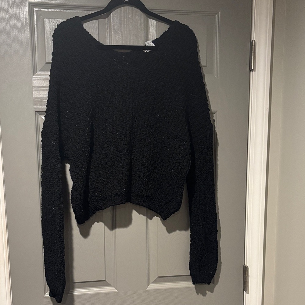 Rue21 Black Textured Knit Sweater